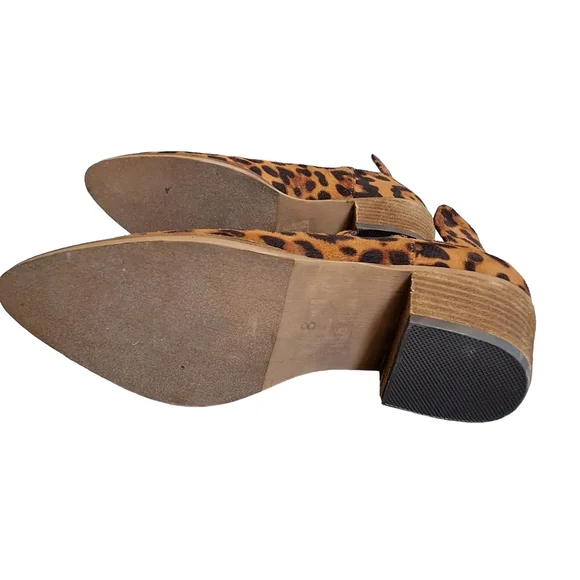 Buckle Leopard Print Ankle Boots - Picture 7 of 7